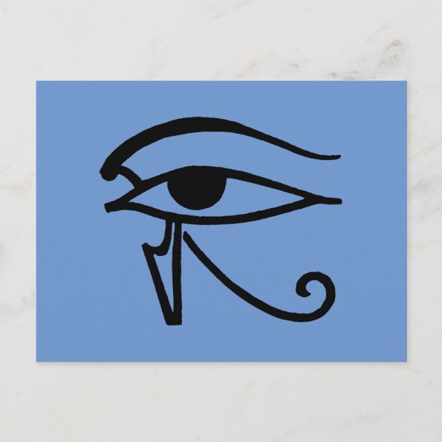 Egyptisk symbol: Utchat Vykort (Framsida)