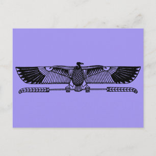 Egyptisk symbol: Vculture Vykort