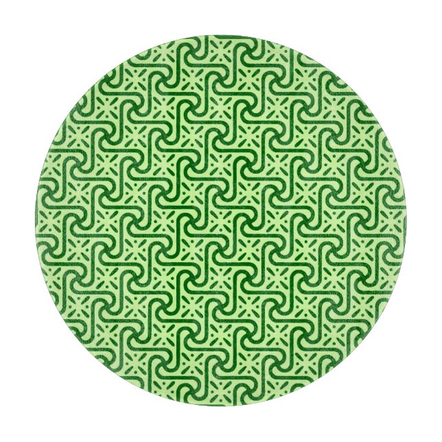 Egyptisk tegel mönster, emerald och lime grön (Framsidan)