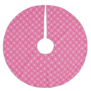 Egyptisk tegelsten mönster, korall rosa julgransmatta borstad polyester