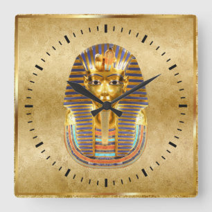 Egyptisk temur Dekorre Fyrkantig Klocka