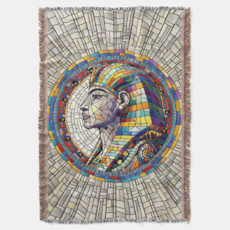 Egyptisk Underbar Sphinx-Mosaic Art Filt