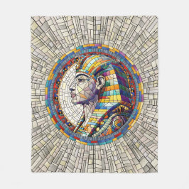 Egyptisk Underbar Sphinx-Mosaic Art Fleecefilt