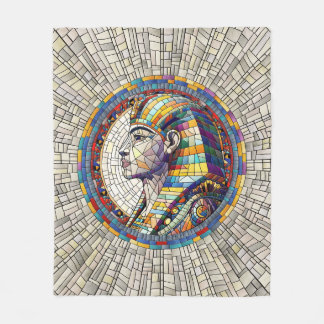 Egyptisk Underbar Sphinx-Mosaic Art Fleecefilt