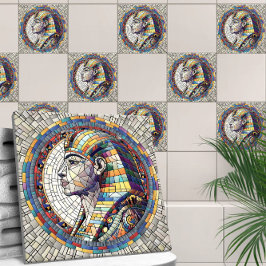 Egyptisk Underbar Sphinx-Mosaic Art Kakelplatta