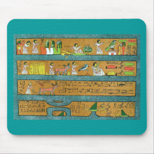 Egyptisk väggkonst musmatta