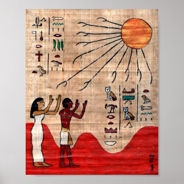 Egyptisk välsignelse: Gud står mellan dig och Harm Poster (Framsidan)