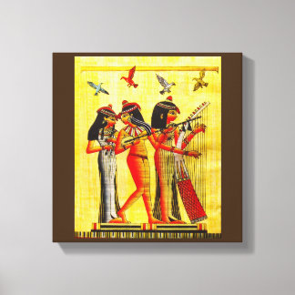 Egyptisk Vänskap Papyrus Canvastryck