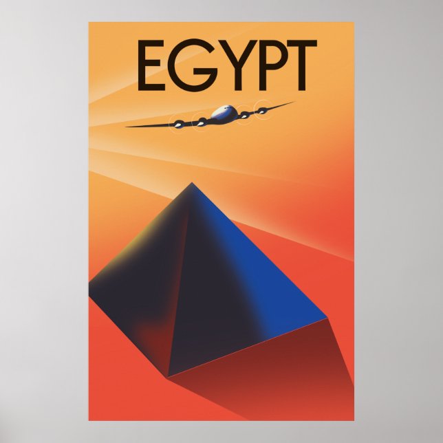 Egyptisk vintage-resemotiv poster (Framsidan)