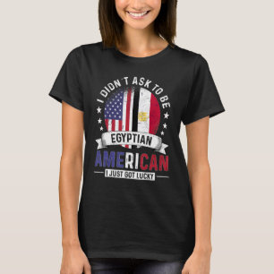 Egyptiska amerikanska Land Flaggor Pride Land Eg T Shirt