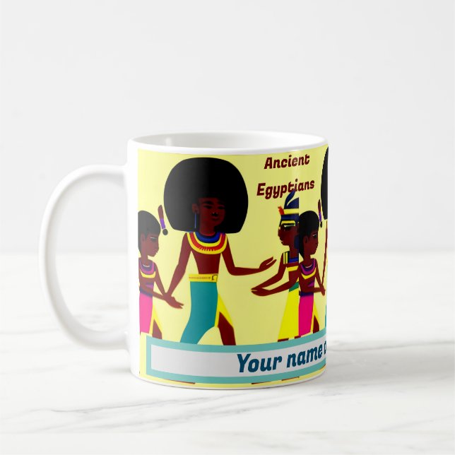 Egyptiska antika kaffemugg (Vänster)
