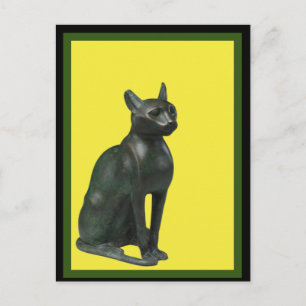 Egyptiska Bastet Cat, Art Postcard Vykort