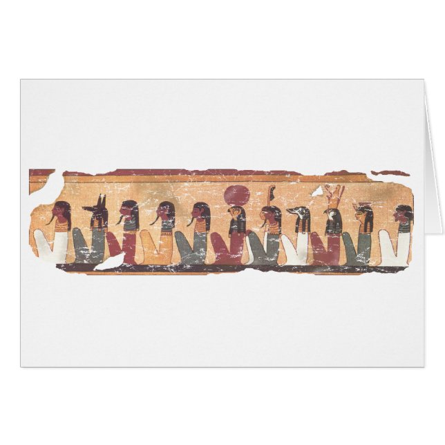 Egyptiska Bok i Dödsdomen Hälsningskort (Framsidan Horizontal)