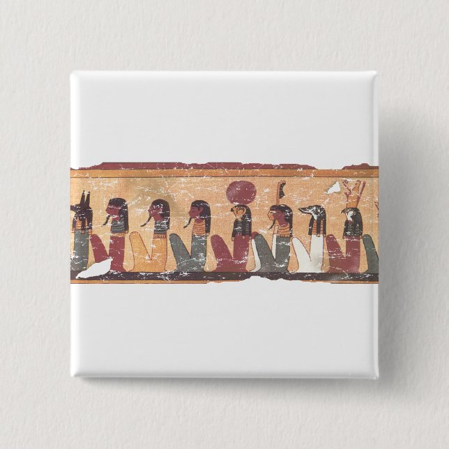 Egyptiska Bok i Dödsdomen Knapp (Framsida)