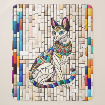 Egyptiska Cat-Mosaic Art