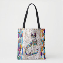 Egyptiska Cat-Mosaic Art