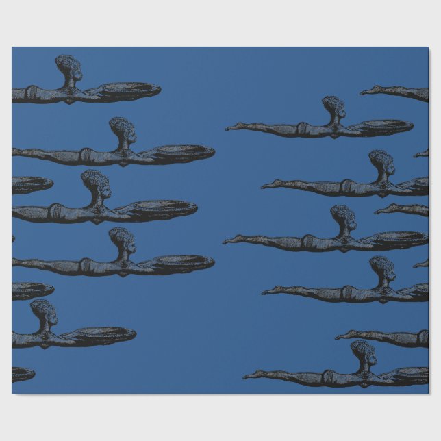 Egyptiska damer som slår in papper presentpapper (Seam)