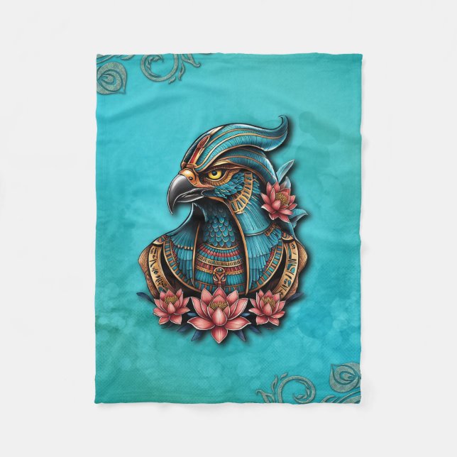 Egyptiska Falcon Gud. Fleecefilt (Framsidan)