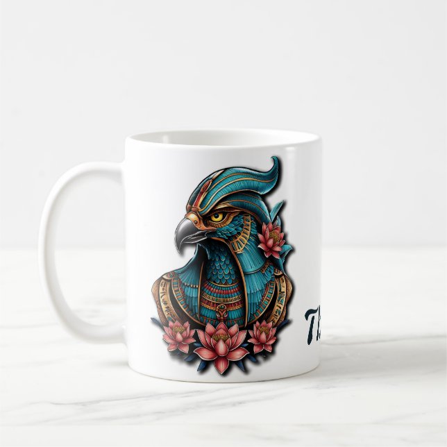 Egyptiska Falcon Gud. Kaffemugg (Vänster)