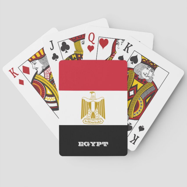 Egyptiska Flagga, Egypten Spelkort (Baksidan)
