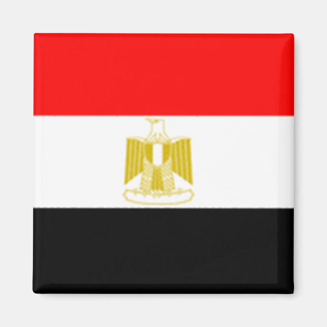 egyptiska Flagga Magnet (Framsidan)