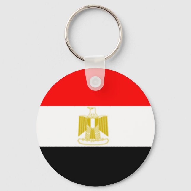 egyptiska Flagga Nyckelring (Framsida)