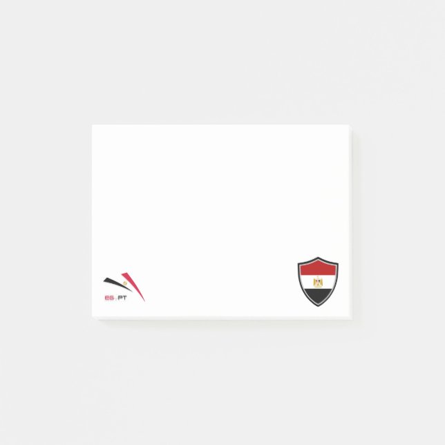 Egyptiska flagga post-it block (Framsida)