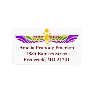 Egyptiska Födelsedagsfest inbjudan Adressetiketter