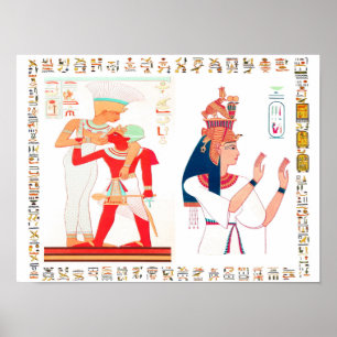 Egyptiska forna egypten gudar poster