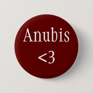Egyptiska Gud - Anubis kärlek badge Knapp