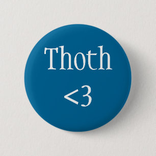 Egyptiska Gud - Thoth kärlek badge Knapp