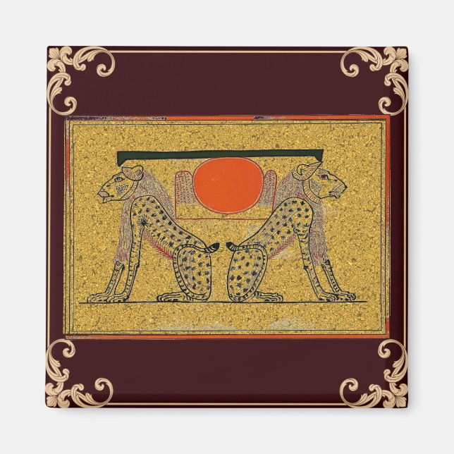 Egyptiska gudar magnet (Framsidan)