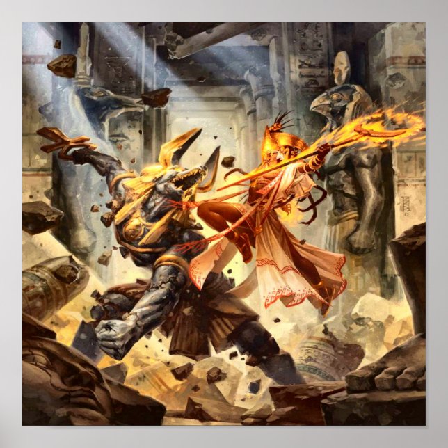 Egyptiska gudar Poster (Framsidan)