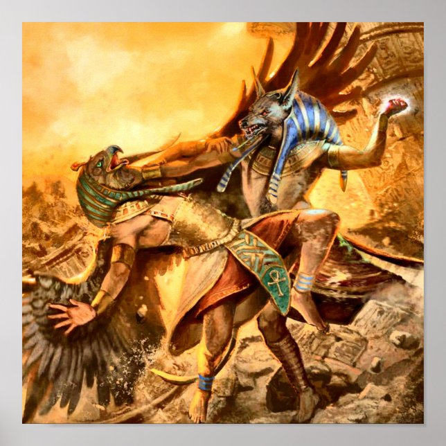 Egyptiska gudar Poster (Framsidan)