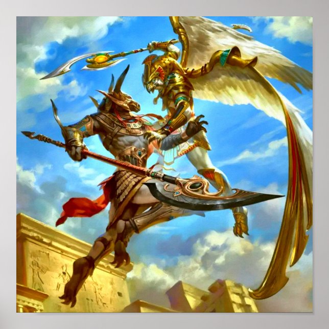 Egyptiska gudar Poster (Framsidan)