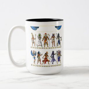 Egyptiska gudar Två-Tonad mugg