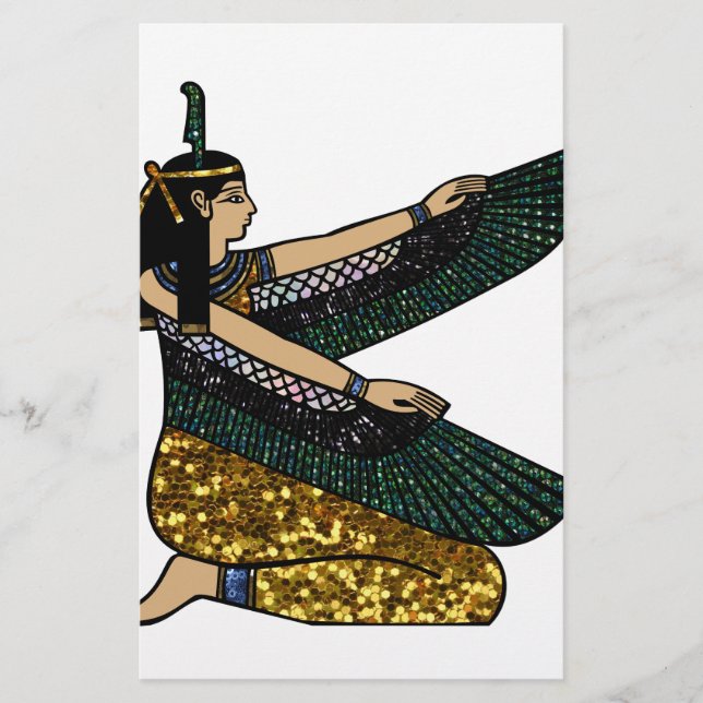 egyptiska gudinna brevpapper (Framsida)