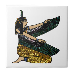 egyptiska gudinna kakelplatta