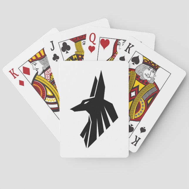 Egyptiska Hieroglyfer - Anubis Casinokort (Baksidan)