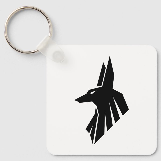 Egyptiska Hieroglyfer - Anubis Nyckelring (Framsida)