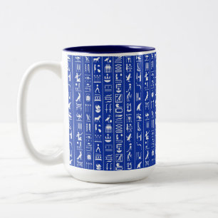 Egyptiska Hieroglyfer Coffee Mugg