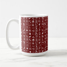 Egyptiska Hieroglyfer Coffee Mugg