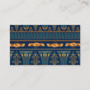 Egyptiska Hieroglyfer Guld Beetles Golden Glitter Visitkort