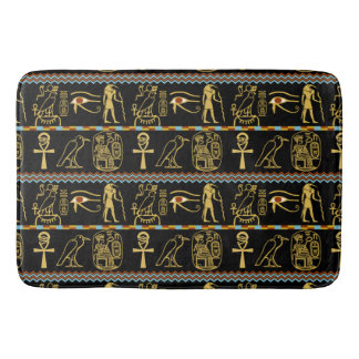 Egyptiska hieroglyfer Öga i Horus Mönster Badrumsmatta