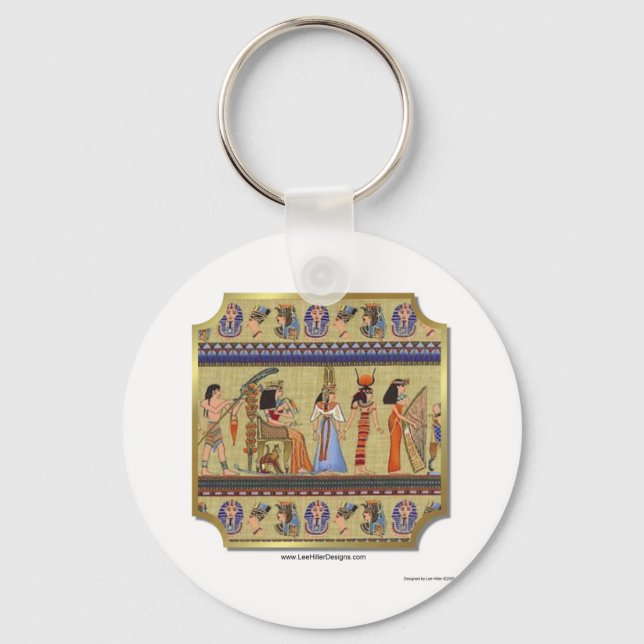 Egyptiska hieroglyfkläder, presenter och samlarobj nyckelring (Framsida)