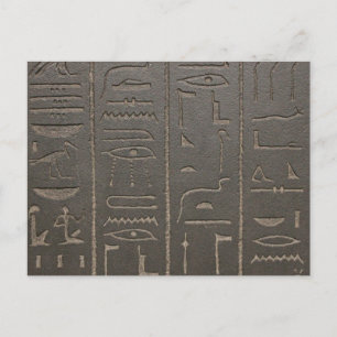 Egyptiska Hieroglyph Ancient Egypten Writing Symbo Vykort