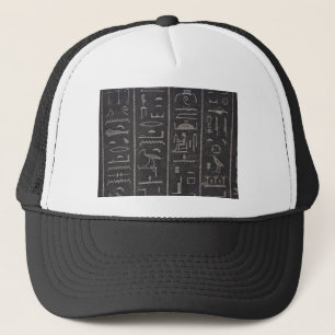 Egyptiska Hieroglyph Hat Truckerkeps