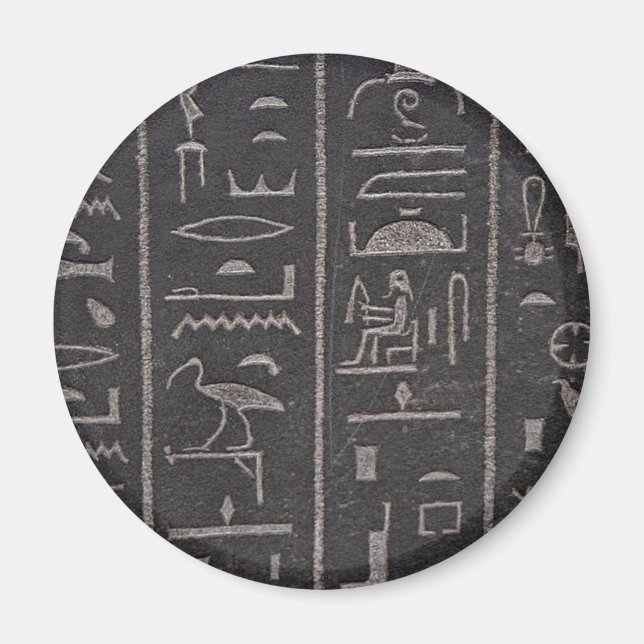 Egyptiska Hieroglyph Magnet (Framsidan)