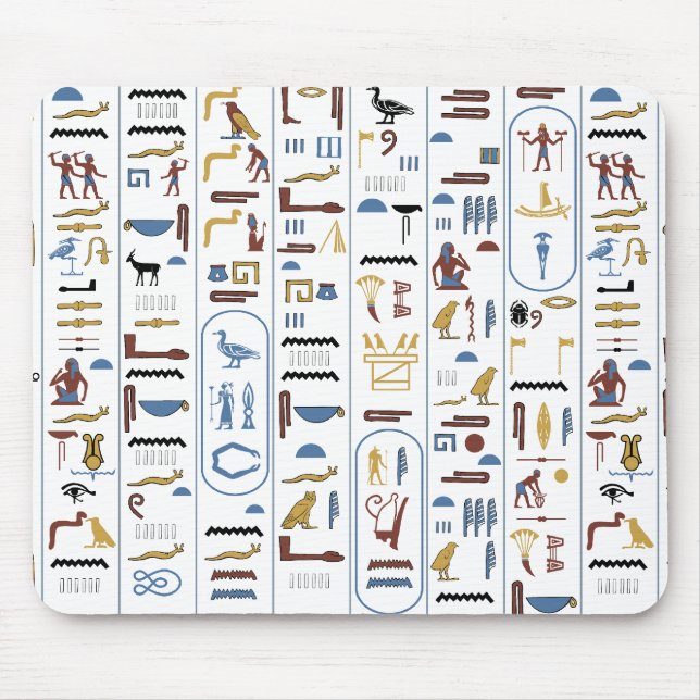 Egyptiska Hieroglyph Pharaoh's Message Musmatta (Framsidan)