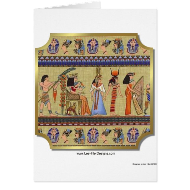 Egyptiska Hieroglyphics Apparel, gifts- och samgås Hälsningskort (Framsidan)